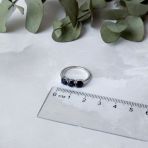 Серебряное кольцо Tiva с натуральным сапфиром 2.025ct, вес изделия 2,26 гр (2057567) 17.5 размер