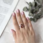 Серебряное кольцо Tiva с Султанит султанитом 6.478ct, вес изделия 4,12 гр (2076100) 17.5 размер