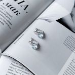 Серебряные серьги Tiva с натуральным топазом 4.791ct (2089414)