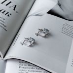 Серебряные серьги Tiva с натуральным топазом 4.791ct (2089414)