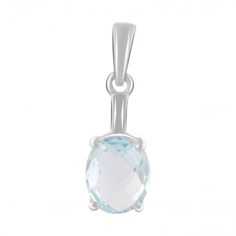 Серебряная подвеска Tiva с топазом 2.9ct (2089711)