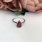 Серебряное кольцо Tiva с натуральным рубином 2.57ct, вес изделия 2,31 гр (2096054) 17.5 размер