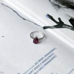 Серебряное кольцо Tiva с натуральным рубином 2.57ct, вес изделия 2,31 гр (2096054) 17.5 размер