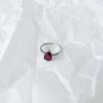 Серебряное кольцо Tiva с натуральным рубином 2.57ct, вес изделия 2,31 гр (2096054) 17.5 размер