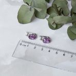 Серебряные серьги Tiva с александритом 6.705ct (2106081)