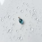 Серебряная подвеска Tiva с топазом Лондон Блю 4.367ct (2151838)