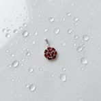 Серебряная подвеска Tiva с гранатом 2.6ct (2152071)