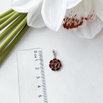 Серебряная подвеска Tiva с гранатом 2.6ct (2152071)