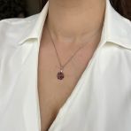 Серебряная подвеска Tiva с гранатом 2.6ct (2152071)