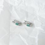 Серебряные серьги Tiva с натуральным изумрудом 2.13ct (2152910)