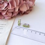 Серебряные серьги Tiva с хризолітом 3.775ct (2157304)