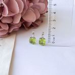 Серебряные серьги Tiva с хризолітом 6.678ct (2157328)