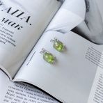 Серебряные серьги Tiva с хризолітом 8.183ct (2157410)