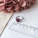 Серебряное кольцо Tiva с натуральным рубином 5.641ct, вес изделия 4,25 гр (2157946) 17 размер