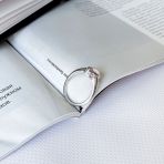 Серебряное кольцо Tiva с морганитом nano 1.775ct, вес изделия 2,59 гр (2162360) 17 размер