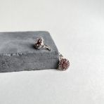 Серебряные серьги Tiva с натуральным гранатом 6.125ct (2166542)