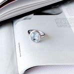 Серебряное кольцо Tiva с натуральным топазом 3.638ct, вес изделия 3,81 гр (2167846) 18.5 размер