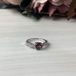 Серебряное кольцо Tiva с натуральным гранатом 1.327ct, вес изделия 2,04 гр (1957950) 17 размер