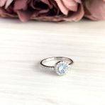 Серебряное кольцо Tiva с натуральным топазом 0.99ct, вес изделия 1,7 гр (2018827) 17.5 размер