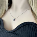 Серебряная подвеска Tiva с сапфиром 1.59ct (2104780)