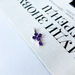 Серебряный крестик Tiva с аметистом 1.46ct (2139126)