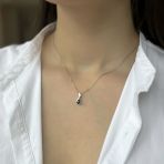 Серебряная подвеска Tiva с сапфиром 0.65ct (2140085)