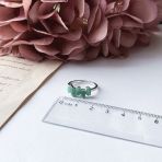 Серебряное кольцо Tiva с натуральным изумрудом 1.95ct, вес изделия 2,15 гр (2151036) 17 размер