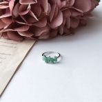 Серебряное кольцо Tiva с натуральным изумрудом 1.95ct, вес изделия 2,15 гр (2151036) 17 размер