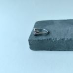 Серебряное кольцо Tiva с натуральным аметистом 1.7ct, вес изделия 2,62 гр (2163138) 17.5 размер