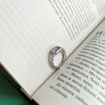 Серебряное кольцо Tiva с натуральным аметистом 1.3ct, вес изделия 3,4 гр (2163701) 17 размер