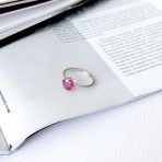 Серебряное кольцо Tiva с натуральным рубином 1.863ct, вес изделия 1,82 гр (2165545) 17 размер