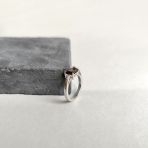 Серебряное кольцо Tiva с натуральным гранатом 1.8ct, вес изделия 2,92 гр (2166436) 17 размер