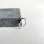 Серебряное кольцо Tiva с натуральным гранатом 2.383ct, вес изделия 2,33 гр (2166450) 18.5 размер