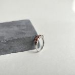 Серебряное кольцо Tiva с натуральным гранатом 1.538ct, вес изделия 2,34 гр (2166511) 18.5 размер