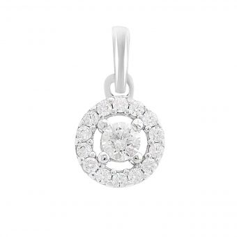 Золотая подвеска Tiva пробы с фианитами 0.2ct (14655102)