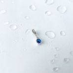 Серебряная подвеска Tiva с сапфиром nano 0.407ct, фианитами (2140849)