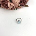 Серебряное кольцо Tiva с натуральным топазом 4.031ct, вес изделия 2,75 гр (2089513) 17.5 размер