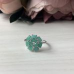 Серебряное кольцо Tiva с натуральным изумрудом 2.35ct, вес изделия 2,73 гр (1988206) 17.5 размер