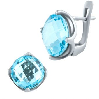 Серебряные серьги Tiva с натуральным топазом 13.178ct (0461519)