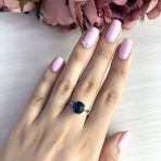 Серебряное кольцо Tiva с топазом Лондон Блю 2.458ct, вес изделия 2,44 гр (1533734) 18 размер