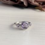 Серебряное кольцо Tiva с натуральным аметистом 1.85ct, вес изделия 2,41 гр (2007487) 17 размер