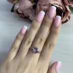 Серебряное кольцо Tiva с натуральным аметистом 1.85ct, вес изделия 2,41 гр (2007487) 17 размер