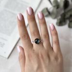 Серебряное кольцо Tiva с топазом Лондон Блю 3.95ct, вес изделия 2,56 гр (2020165) 16.5 размер