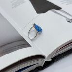 Серебряное кольцо Tiva с опалом 0.975ct, вес изделия 2,51 гр (2072614) 18 размер