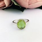 Серебряное кольцо Tiva с Султанит султанитом 4.613ct, вес изделия 3,13 гр (2096382) 18 размер