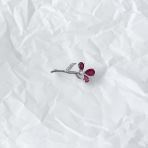 Серебряная брошка Tiva с натуральным рубином 2.281ct (2152781)