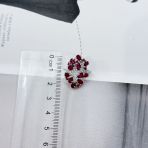 Серебряное кольцо Tiva с натуральным рубином 4.609ct, вес изделия 4,69 гр (2159544) 18.5 размер