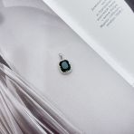 Серебряная подвеска Tiva с изумрудом nano 5.039ct (2159704)