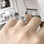 Серебряное кольцо Tiva с натуральным топазом 3.6ct, вес изделия 3,24 гр (2166191) 18.5 размер