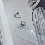 Серебряные серьги Tiva с опалом 0.358ct (2169994)